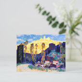 Gagnon - Abend, Siena - berühmtes Gemälde Postkarte (Stehend Vorderseite)