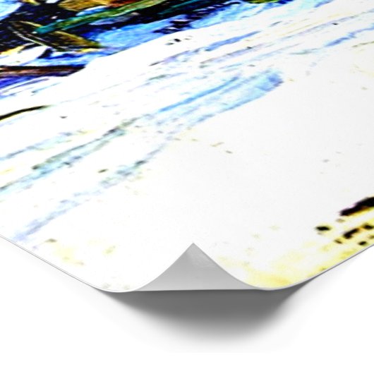 Gagnon - Canadian Village, Grau Day, Poster (Ecke)