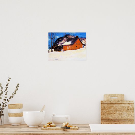 Gagnon - Das Rote Haus, schöne Kunst, Poster (Küche)
