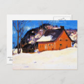 Gagnon - Das Rote Haus, schöne Kunst, Postkarte (Vorne/Hinten)