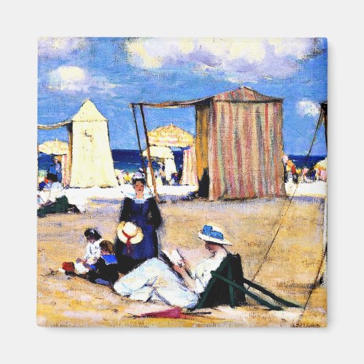 Gagnon - Der Strand von Dinard, schöne Kunst Magnet (Vorne)
