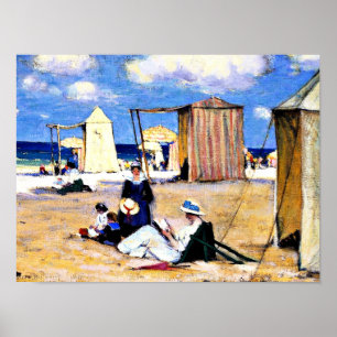 Gagnon - Der Strand von Dinard, schöne Kunst Poster