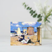 Gagnon - Der Strand von Dinard, schöne Kunst Postkarte (Stehend Vorderseite)