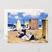 Gagnon - Der Strand von Dinard, schöne Kunst Postkarte (Vorne/Hinten)
