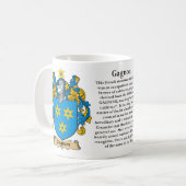 Gagnon, der Ursprung, die Bedeutung und die Kaffeetasse (Vorderseite Links)