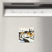 Gagnon - Dorf im Laurentianischen Gebirge Magnet (In Situ (Geschirrspüler))