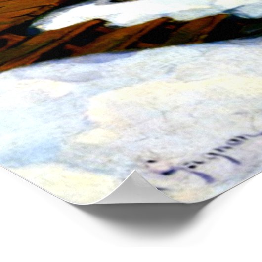 Gagnon - Dorf im Laurentianischen Gebirge Poster (Ecke)