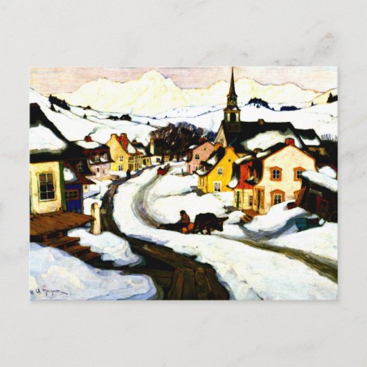 Gagnon - Dorf im Laurentianischen Gebirge Postkarte (Vorderseite)
