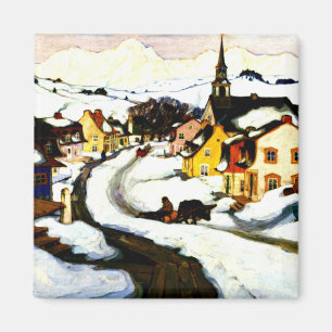 Gagnon - Dorf in den Laurentinischen Bergen Magnet