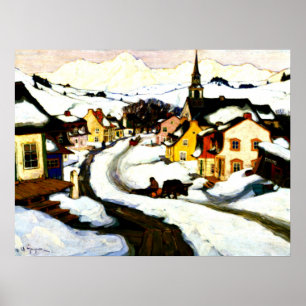 Gagnon - Dorf in den Laurentinischen Bergen Poster