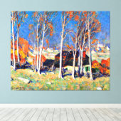 Gagnon - Einmaliges Dorf am Saint Laurence Leinwanddruck (Insitu (Holzboden))