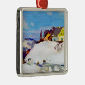 Gagnon - Farm, Baie Saint Paul Ornament Aus Metall (Rechts)