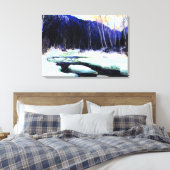 Gagnon - Fluss Thaw, schöne Kunst Leinwanddruck (Insitu (Schlafzimmer))