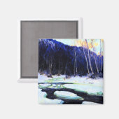 Gagnon - Fluss Thaw, schöne Kunst Magnet (Vorderseite/Rückseite)