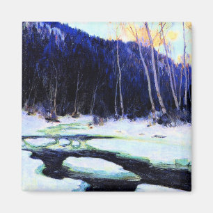 Gagnon - Fluss Thaw, schöne Kunst Magnet