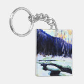 Gagnon - Fluss Thaw, schöne Kunst Schlüsselanhänger (Vorderseite links)