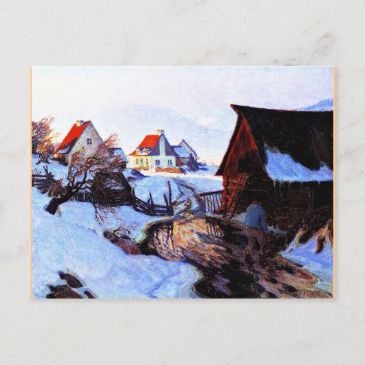 Gagnon - Frühmorgens im März Postkarte (Vorderseite)