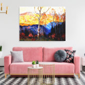 Gagnon - Goldener Herbst, Laurentians Leinwanddruck (Insitu (Wohnzimmer))