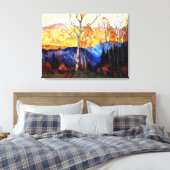 Gagnon - Goldener Herbst, Laurentians Leinwanddruck (Insitu (Schlafzimmer))