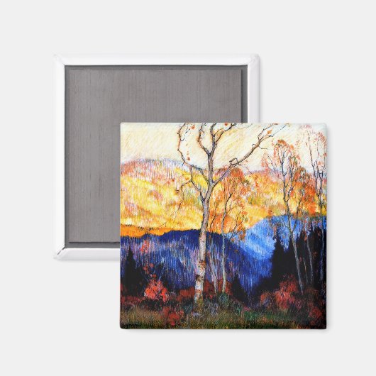 Gagnon - Goldener Herbst, Laurentians Magnet (Vorderseite/Rückseite)