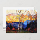 Gagnon - Goldener Herbst, Laurentians Postkarte (Vorne/Hinten)