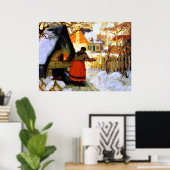 Gagnon - Heating the Oven, Winterscene Poster (Heimbüro)