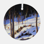 Gagnon - Im Clearing, Charlevoix Ornament Aus Glas (Rückseite)
