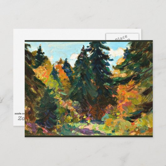 Gagnon - Im Wald, Charlevoix Postkarte (Vorne/Hinten)