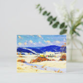 Gagnon - Im Winter der Laurentianer Postkarte (Stehend Vorderseite)