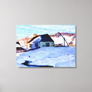 Gagnon - Sonnenuntergang, Normandie, Kunstmalerei Leinwanddruck