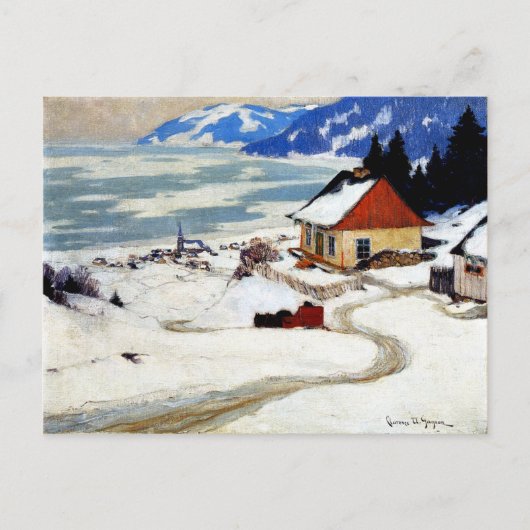 Gagnon - The Red Sleigh Postkarte (Vorderseite)