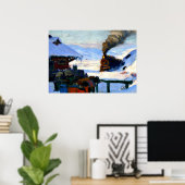 Gagnon - The Train, Baie-Saint-Paul Poster (Heimbüro)