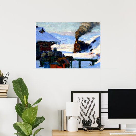 Gagnon - The Train, Baie-Saint-Paul Poster (Heimbüro)