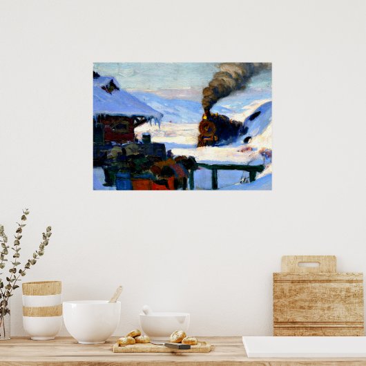 Gagnon - The Train, Baie-Saint-Paul Poster (Küche)