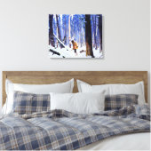 Gagnon - Trapper im Wald Leinwanddruck (Insitu (Schlafzimmer))