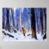 Gagnon - Trapper im Wald Poster (Vorne)