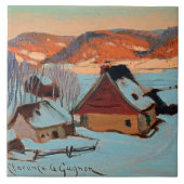 Gagnon - Twilight - Winter in Quebec Fliese (Vorderseite)