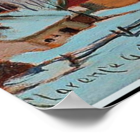 Gagnon - Twilight - Winter in Quebec Poster (Ecke)