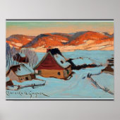 Gagnon - Twilight - Winter in Quebec Poster (Vorne)