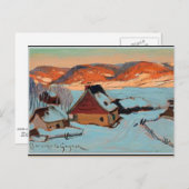 Gagnon - Twilight - Winter in Quebec Postkarte (Vorne/Hinten)