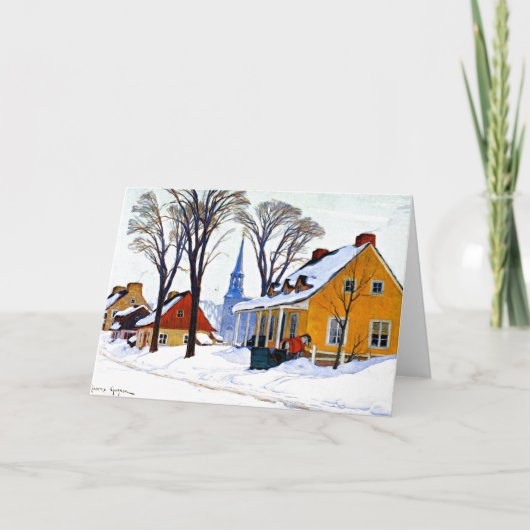 Gagnon - Winter Morning, Baie-Saint Paul Karte (Vorderseite)