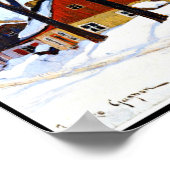 Gagnon - Winter Morning, Baie-Saint Paul Poster (Ecke)