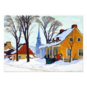 Gagnon - Wintermorgen, Baie-Saint Paul Fotodruck