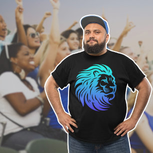 Gahanna Lions Blau-Verlauf-T-Shirt T-Shirt