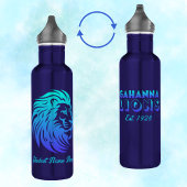 Gahanna Lions Blue Gradient Personalized Edelstahlflasche