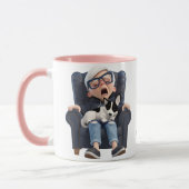 Gähnen für Kaffee! Kaffeetasse (Links)