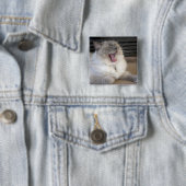 gähnende Neva Masquerade-Katze Button (Beispiel)