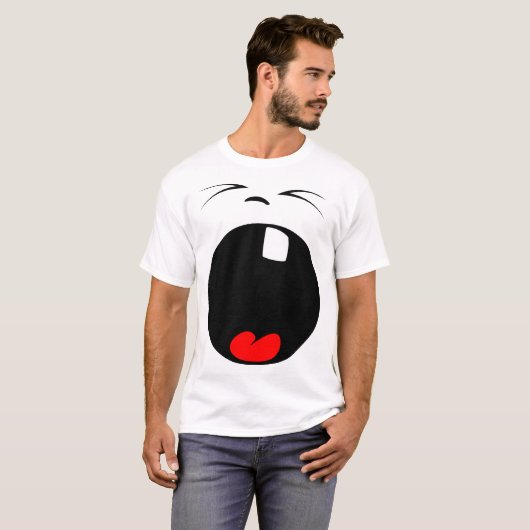 Gähnender Gesichts-T - Shirt (Vorne ganz)