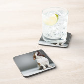 Gähnender Mischzuchthund Getränkeuntersetzer (Rechte Seite)