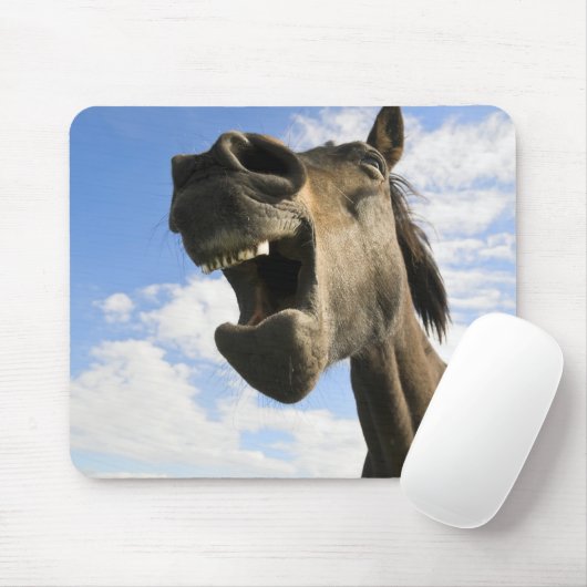Gähnendes Pferd Mousepad (Mit Mouse)